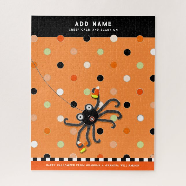 Puzzle Halloween personalizado para niños (Vertical)