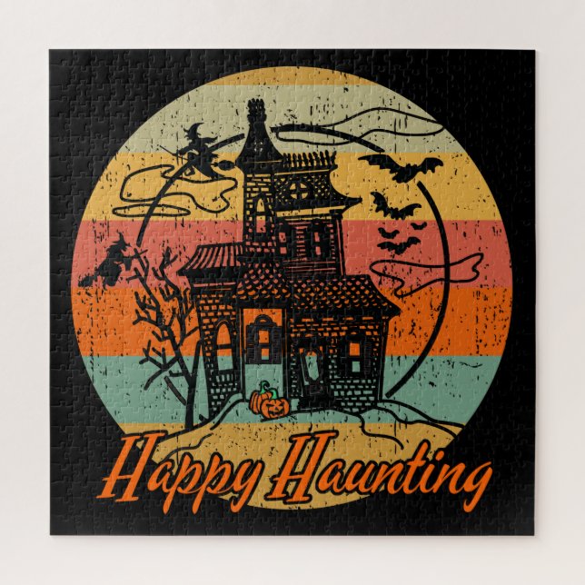 Puzzle Halloween retro - Halloween Happy Haunting (Vertical)