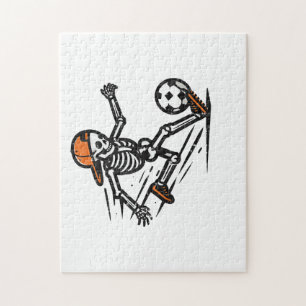 Puzzle Halloween Skeleton Football Costumen
