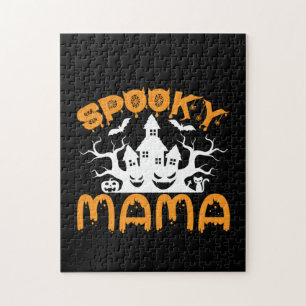 Puzzle Halloween Spooky Mama Birthday
