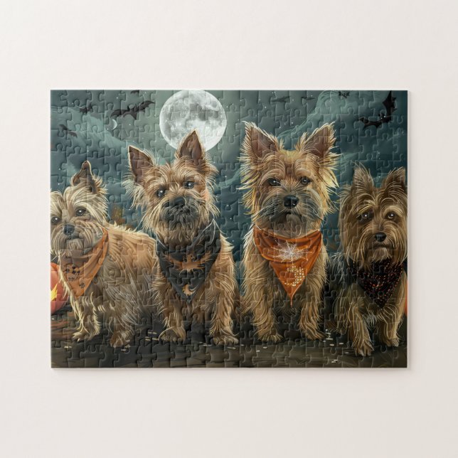 Puzzle Halloween Terrier Australiano Spooki (Horizontal)