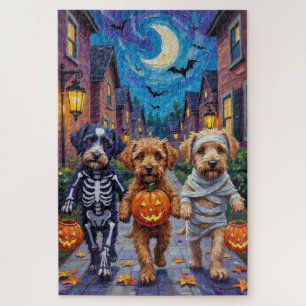 Puzzle Halloween Trick-or-Treating Lagotto Romagnolo