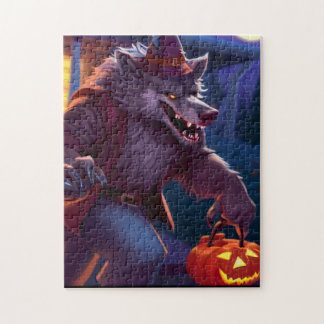 Puzzle Halloween/werewolf/otoño/otoño