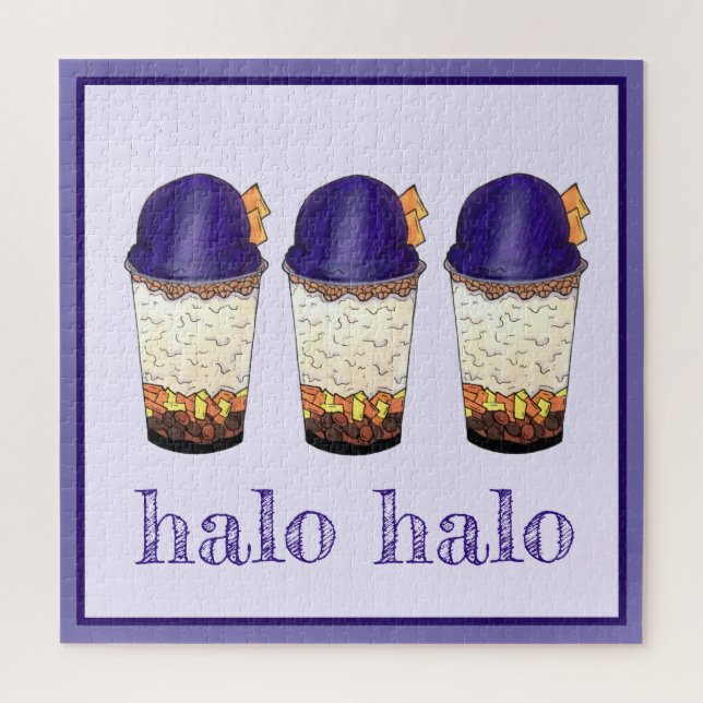 Puzzle Halo-Halo (Haluhalo) Hielo sórdido filipino hawaia (Vertical)