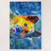 Halo: Retrato de un pastor alemán