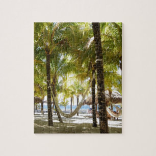 Puzzle Hamaca y palmeras