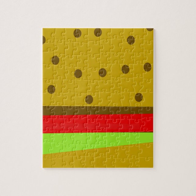 Puzzle Hamburguesa de comida rápida (Vertical)