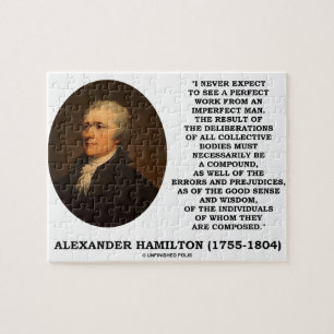 Puzzle Hamilton nunca cuenta con al hombre imperfecto del