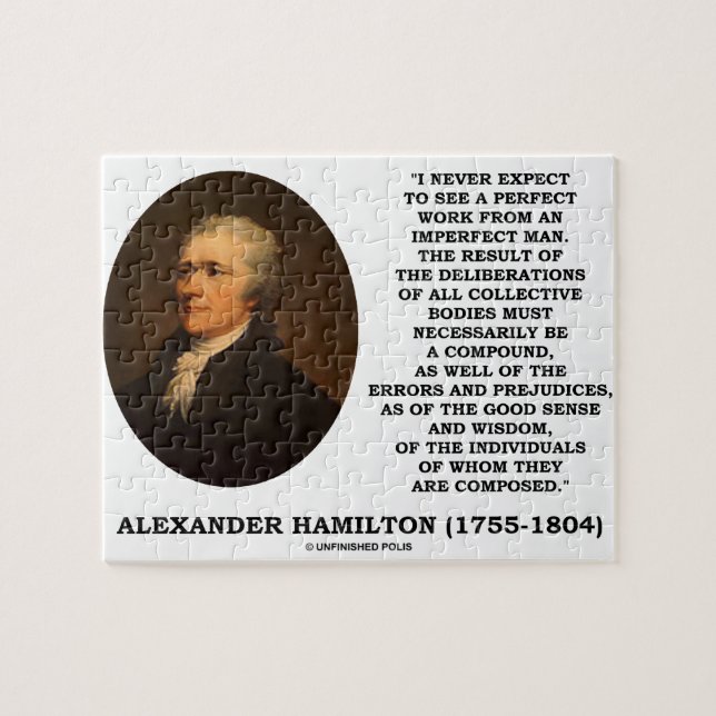 Puzzle Hamilton nunca cuenta con al hombre imperfecto del (Horizontal)