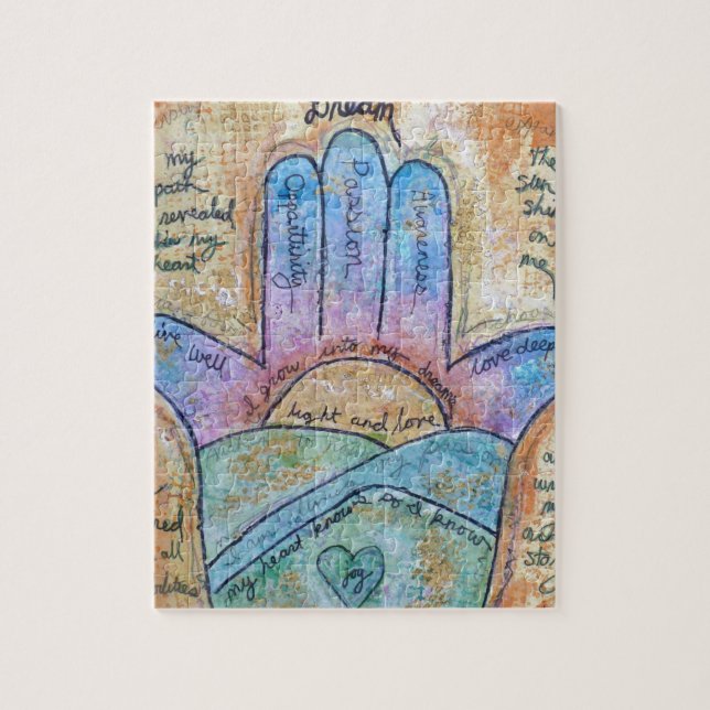 Puzzle Hamsa ideal (Vertical)