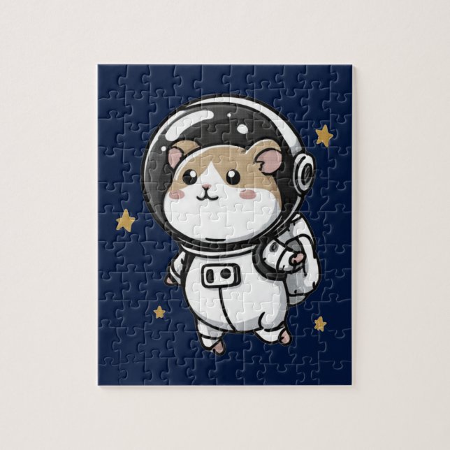 Puzzle Hámster Astronauta (Vertical)