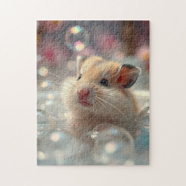 Puzzle Hamster Bubble Bath (Vertical)