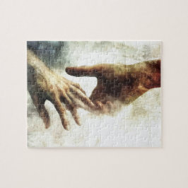 Puzzle Hands Reaching Christian Gift Spiritual Wall Decor