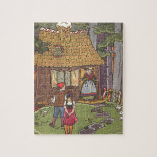 Puzzle Hansel y Gretel, Cuento de Hadas Clásico de Hauman