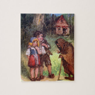 Puzzle Hansel y Gretel encuentran a la bruja