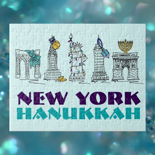Puzzle Hanukkah Chanukah NYC vacaciones judías (Hanukkah puzzle)