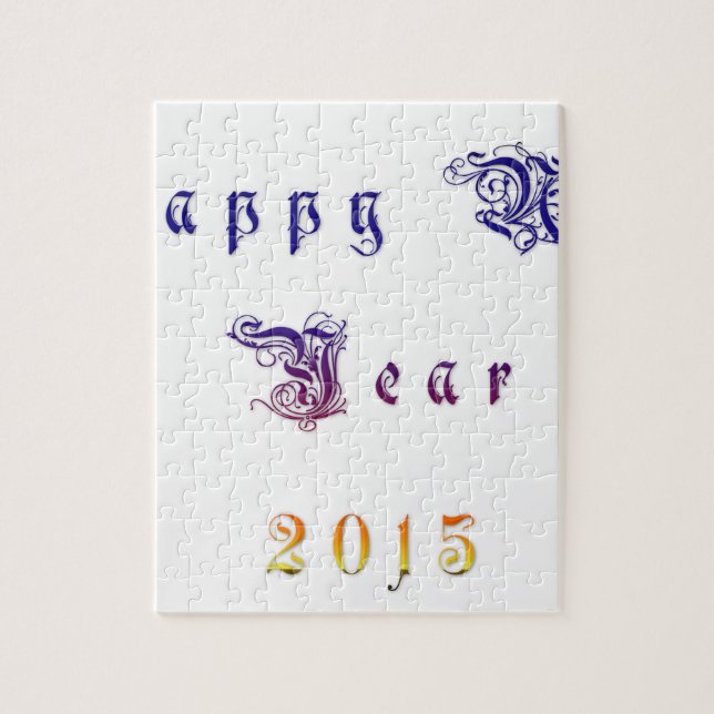 Puzzle Happu New Year 2015 Hakuna Matata wishes.png (Vertical)