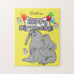 Puzzle Happy Birthday Seal Balloons Cupcake<br><div class="desc">Sports,  Toys & Games > Toys & Games > Puzzles</div>