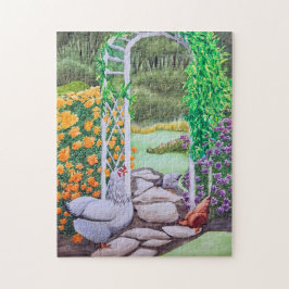 Puzzle Happy Chicken Garden 