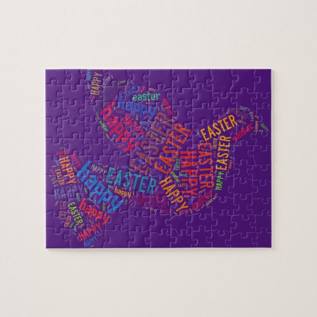 Puzzle Happy Easter Dove Greet (Horizontal)