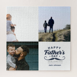 Puzzle Happy Father’s Day Mustache Tribute Design