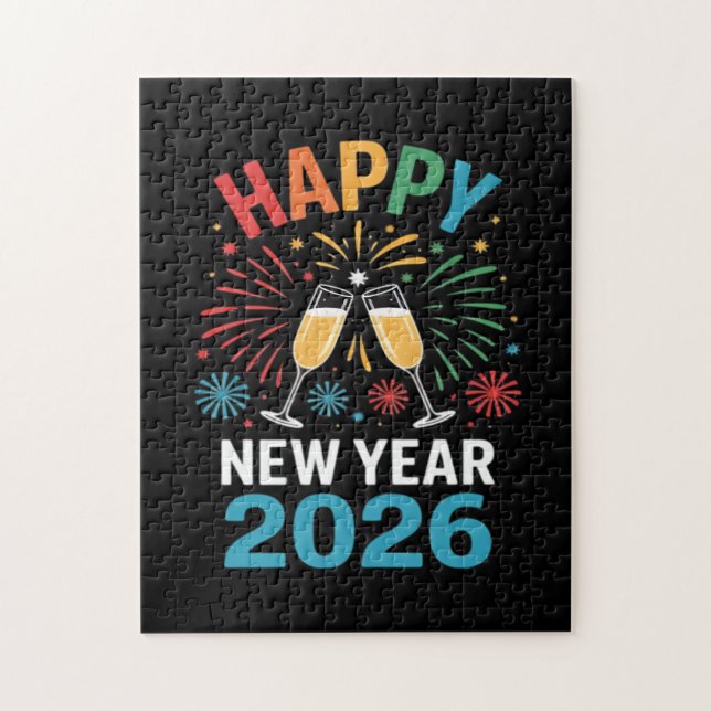 Puzzle Happy New Year 2026 Party Funny New Years Eve 2026 (Vertical)