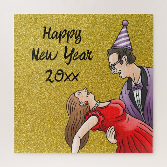 Puzzle Happy New Year Party (Vertical)