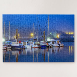 Puzzle Harbour Port Boats Yates Ocean Sea Reflection