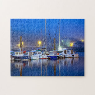 Puzzle Harbour Port Boats Yates Ocean Sea Reflection