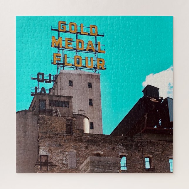 Puzzle harina de medalla de oro (Vertical)