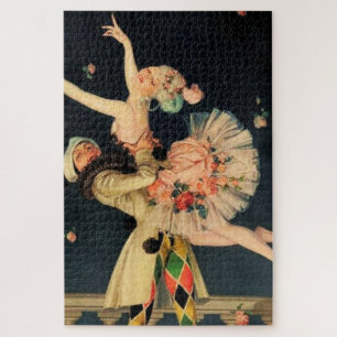 Puzzle "Harlequin and Columbine" por FX Leyendecker