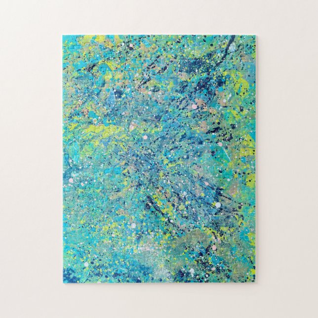 Puzzle Harmoni Series No. 1 – Resonance Abstract Art (Vertical)