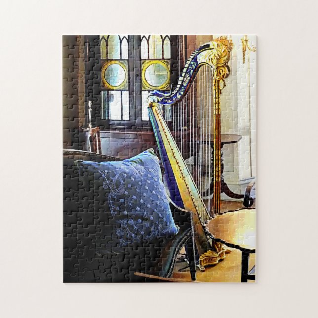 Puzzle Harp In Music Room (Vertical)