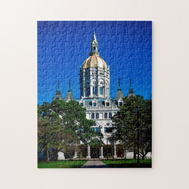 Puzzle Hartford Connecticut Capitol del Estado. Rompecabe (Vertical)