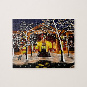 Puzzle Harvard en la nieve