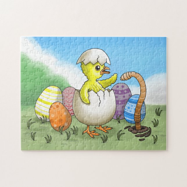 Puzzle Hatcher Easter Chick (Horizontal)