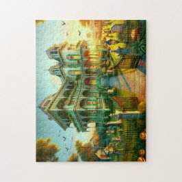 Puzzle Haunted Estate "Raven's Roost" Creepy Dusk