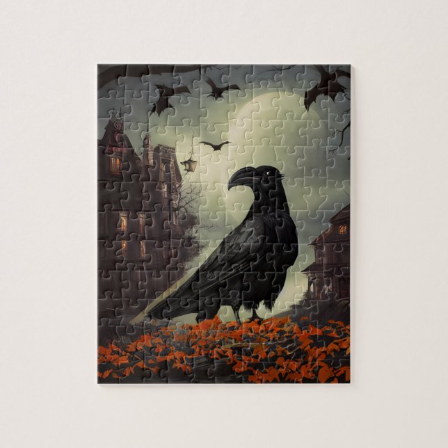 Puzzle Haunted House Raven (Vertical)