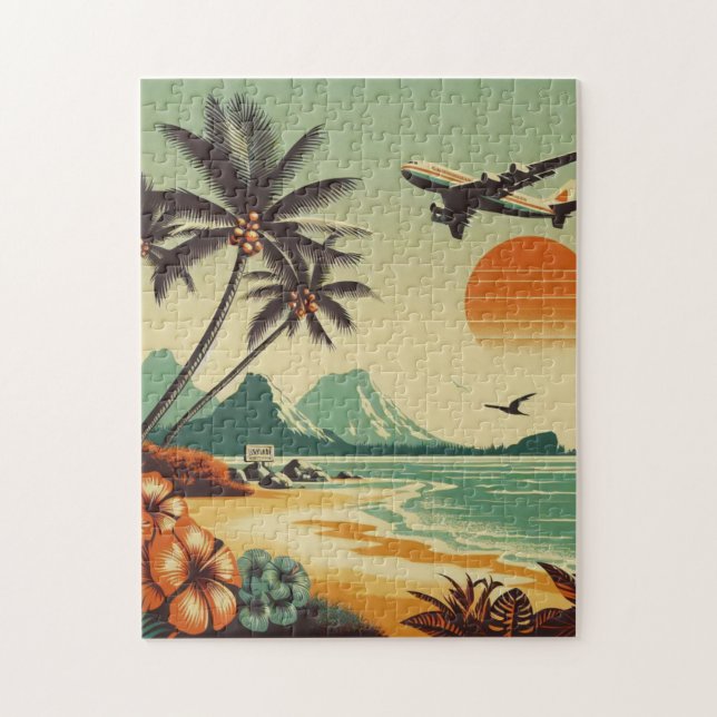 Puzzle Hawai vintage/Tropical (Vertical)