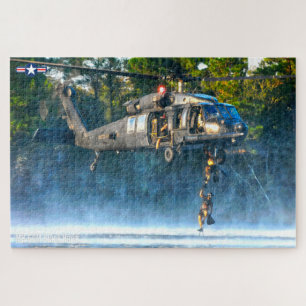 Puzzle HAWK NEGRO MH-60M (20x30 PULGADAS)