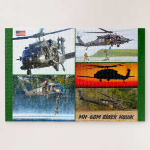 Puzzle HAWK NEGRO MH-60M (20x30 PULGADAS)
