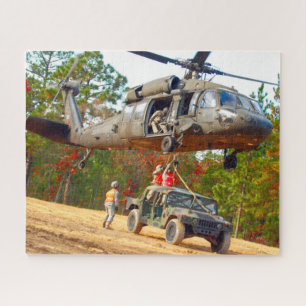 Puzzle HAWK NEGRO UH-60M (16x20 PULGADAS)