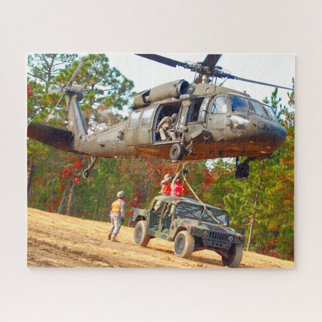 Puzzle HAWK NEGRO UH-60M (16x20 PULGADAS) (Horizontal)