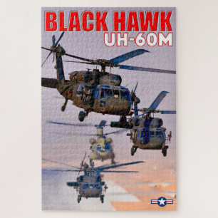Puzzle HAWK NEGRO UH-60M (20x30 PULGADAS)