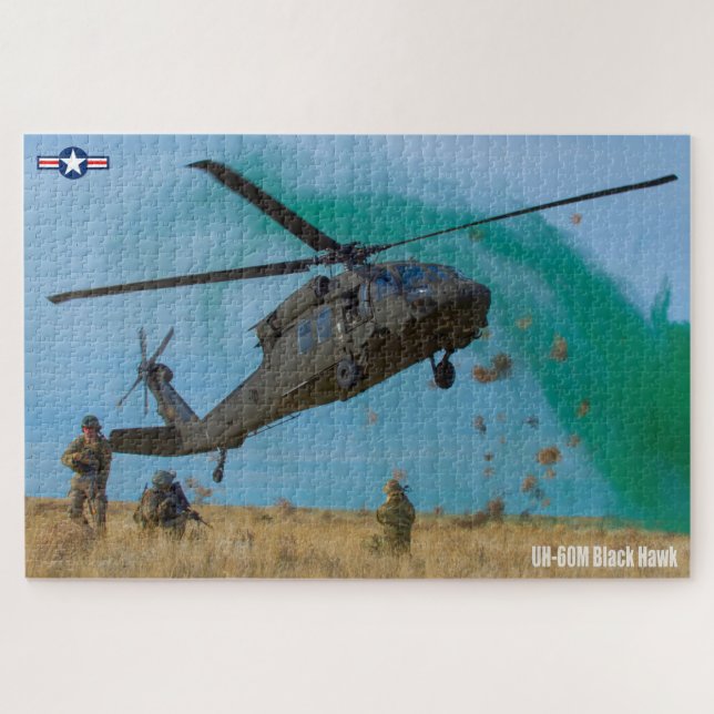 Puzzle HAWK NEGRO UH-60M (20x30 PULGADAS) (Horizontal)