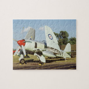 Puzzle Hawker Sea Fury en CAF, ala de Minnesota, en el