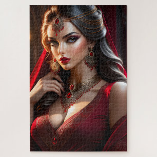 Puzzle Hay algo sobre una mujer hermosa que viste