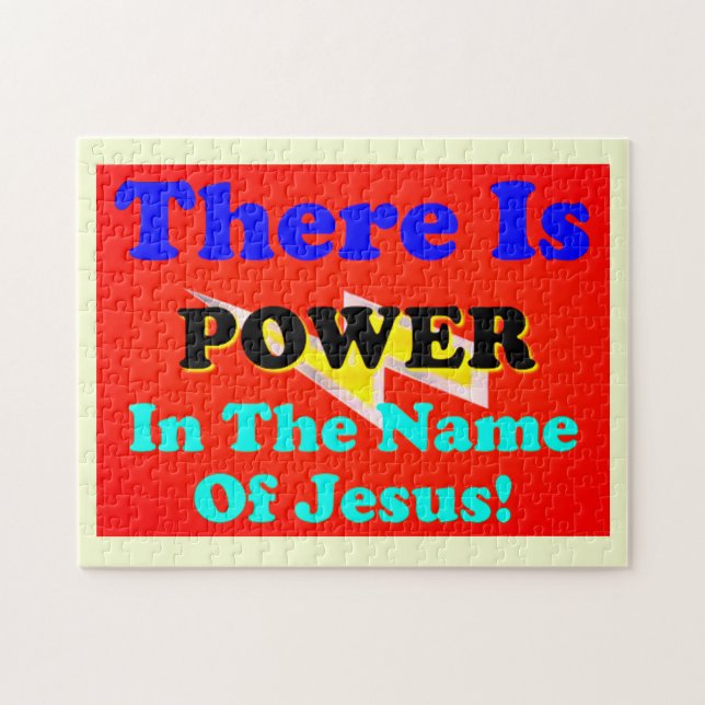 Puzzle ¡Hay poder en nombre de Jesús! (Horizontal)