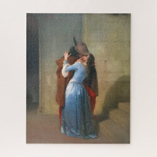 Puzzle Hayez, el beso - pintura romántica de la Edad Med