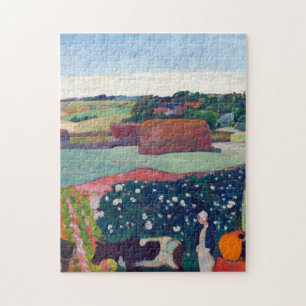 Puzzle Haystacks en Bretaña por Paul Gauguin